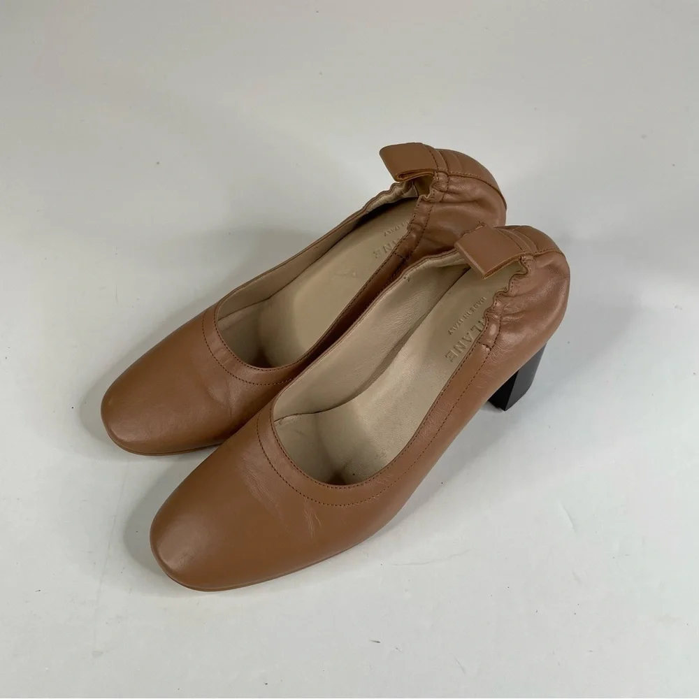 Everlane The Day High Heel‎ Tan Leather Size 6